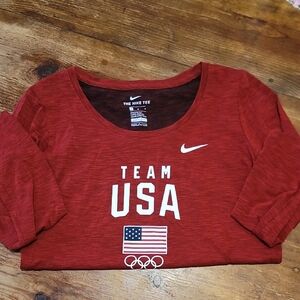 Nike Red Dri-FIT Athletic Long Sleeve